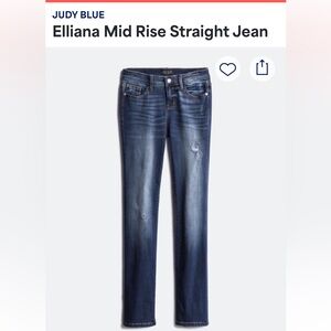 Judy Blue Eliana Straight Leg Denim - Style JB8277DK - Size 31